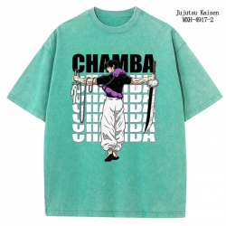 Jujutsu Kaisen Anime peripheral pure cotton washed and worn T-shirt from S to 2XL