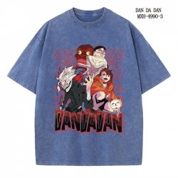 DANDADAN Anime peripheral pure cotton washed and worn T-shirt from S to 2XL