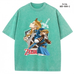 The Legend of Zelda Anime peripheral pure cotton washed and worn T-shirt from S to 2XL
