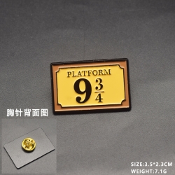 Harry Potter Anime cartoon metal brooch  price for 5 pcs 