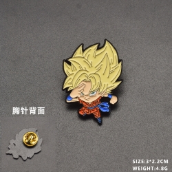 DRAGON BALL Anime cartoon metal brooch  price for 5 pcs 