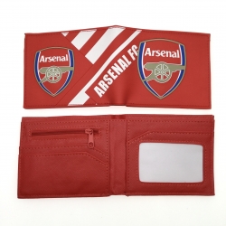 Football Anime peripheral PVC adhesive surface short style folding wallet