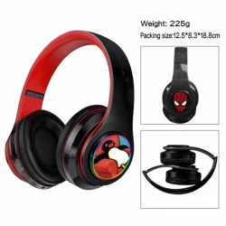 Pingu Anime Print Foldable Over-Ear Bluetooth Headphones 12.5x8.3x18.8cm
