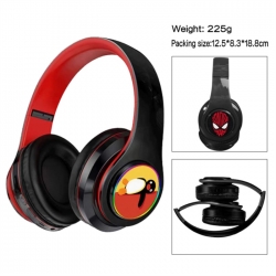 Pingu Anime Print Foldable Over-Ear Bluetooth Headphones 12.5x8.3x18.8cm