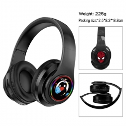 Pingu Anime Print Foldable Over-Ear Bluetooth Headphones 12.5x8.3x18.8cm