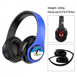 Pingu Anime Print Foldable Over-Ear Bluetooth Headphones 12.5x8.3x18.8cm