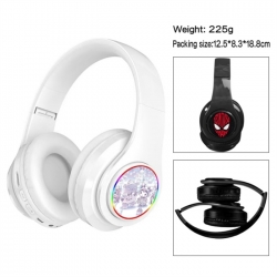 Kuromi Anime Print Foldable Over-Ear Bluetooth Headphones 12.5x8.3x18.8cm