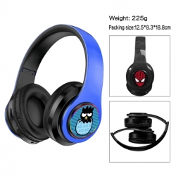 BAD BADTZ-MARU Anime Print Foldable Over-Ear Bluetooth Headphones 12.5x8.3x18.8cm