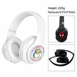 SharkCat Anime Print Foldable Over-Ear Bluetooth Headphones 12.5x8.3x18.8cm