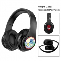 Lilo & Stitch Anime Print Foldable Over-Ear Bluetooth Headphones 12.5x8.3x18.8cm