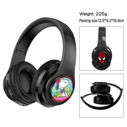 SNOOPY Anime Print Foldable Over-Ear Bluetooth Headphones 12.5x8.3x18.8cm
