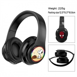 SNOOPY Anime Print Foldable Over-Ear Bluetooth Headphones 12.5x8.3x18.8cm