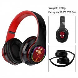 World Cup Anime Print Foldable Over-Ear Bluetooth Headphones 12.5x8.3x18.8cm