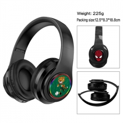 World Cup Anime Print Foldable Over-Ear Bluetooth Headphones 12.5x8.3x18.8cm