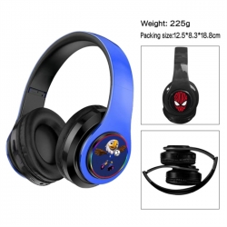 World Cup Anime Print Foldable Over-Ear Bluetooth Headphones 12.5x8.3x18.8cm