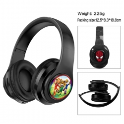 World Cup Anime Print Foldable Over-Ear Bluetooth Headphones 12.5x8.3x18.8cm