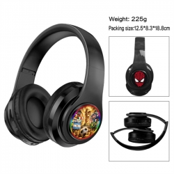 World Cup Anime Print Foldable Over-Ear Bluetooth Headphones 12.5x8.3x18.8cm