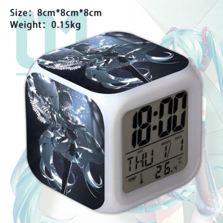 Hatsune Miku Anime Square Alarm Clock 8x8x8cm