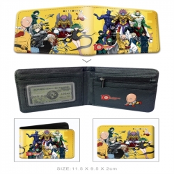 One Punch Man 3D concave convex two fold short card wallet wallet wallet 11X9.5X2cm 65G