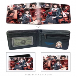 Wuthering Waves 3D concave convex two fold short card wallet wallet wallet 11X9.5X2cm 65G