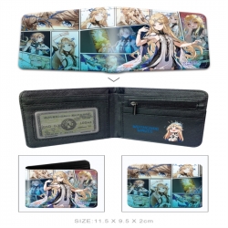 Wuthering Waves 3D concave convex two fold short card wallet wallet wallet 11X9.5X2cm 65G
