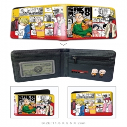 SAKAMOTO DAYS 3D concave convex two fold short card wallet wallet wallet 11X9.5X2cm 65G
