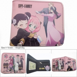 SPY×FAMILY 3D concave convex two fold short card wallet wallet wallet 11X9.5X2cm 65G