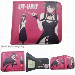 SPY×FAMILY 3D concave convex two fold short card wallet wallet wallet 11X9.5X2cm 65G