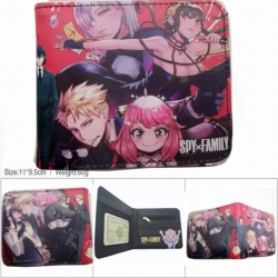 SPY×FAMILY 3D concave convex two fold short card wallet wallet wallet 11X9.5X2cm 65G