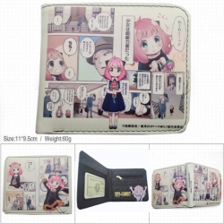 SPY×FAMILY 3D concave convex two fold short card wallet wallet wallet 11X9.5X2cm 65G