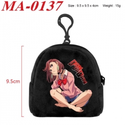 DANDADAN Anime cartoon plush coin purse 9.5X9.5X4cm