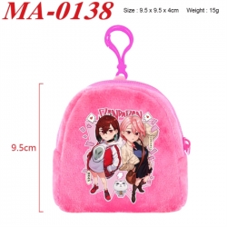 DANDADAN Anime cartoon plush coin purse 9.5X9.5X4cm