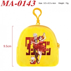 DANDADAN Anime cartoon plush coin purse 9.5X9.5X4cm