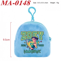 Kpop demon hunters Anime cartoon plush coin purse 9.5X9.5X4cm