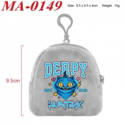 Kpop demon hunters Anime cartoon plush coin purse 9.5X9.5X4cm