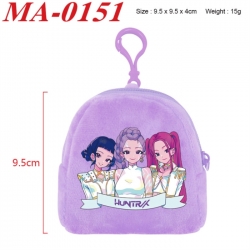 Kpop demon hunters Anime cartoon plush coin purse 9.5X9.5X4cm