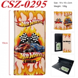 Hot Wheels Anime peripheral long three fold wallet 19x10x2cm