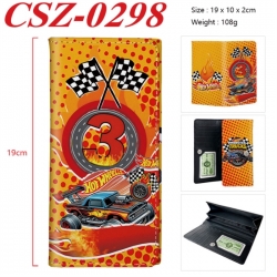 Hot Wheels Anime peripheral long three fold wallet 19x10x2cm