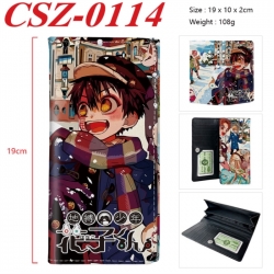 Toilet-bound Hanako-kun  Anime peripheral long three fold wallet 19x10x2cm