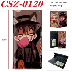 Toilet-bound Hanako-kun  Anime peripheral long three fold wallet 19x10x2cm