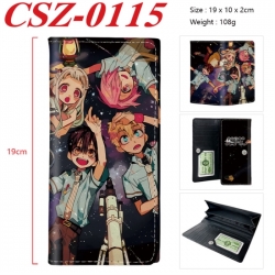 Toilet-bound Hanako-kun  Anime peripheral long three fold wallet 19x10x2cm