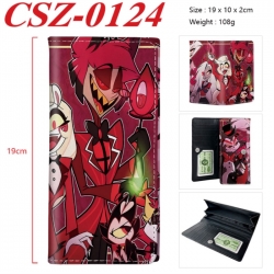Hazbin Hotel Anime peripheral long three fold wallet 19x10x2cm