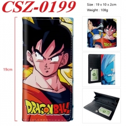 DRAGON BALL Anime peripheral long three fold wallet 19x10x2cm