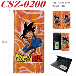 DRAGON BALL Anime peripheral long three fold wallet 19x10x2cm