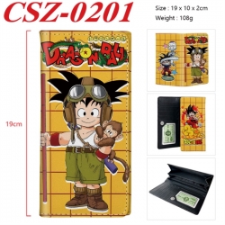 DRAGON BALL Anime peripheral long three fold wallet 19x10x2cm