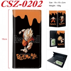 DRAGON BALL Anime peripheral long three fold wallet 19x10x2cm