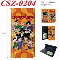 DRAGON BALL Anime peripheral long three fold wallet 19x10x2cm