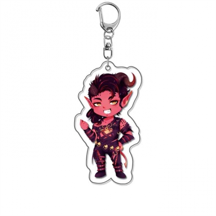 Baldur's Gate Anime Acrylic Keychain Charm price for 5 pcs