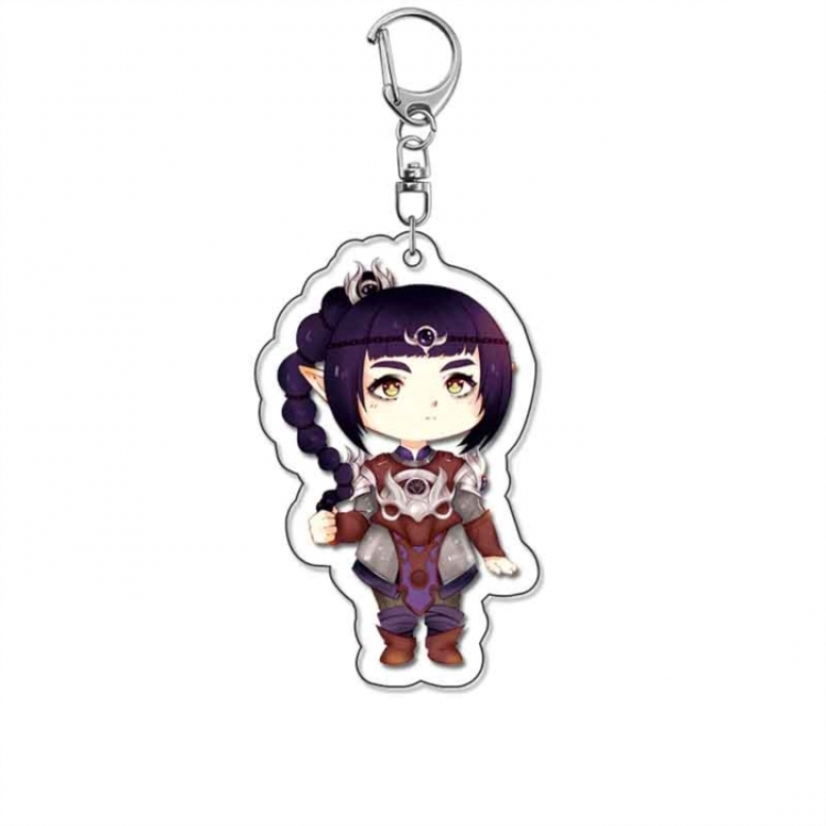 Baldur's Gate Anime Acrylic Keychain Charm price for 5 pcs