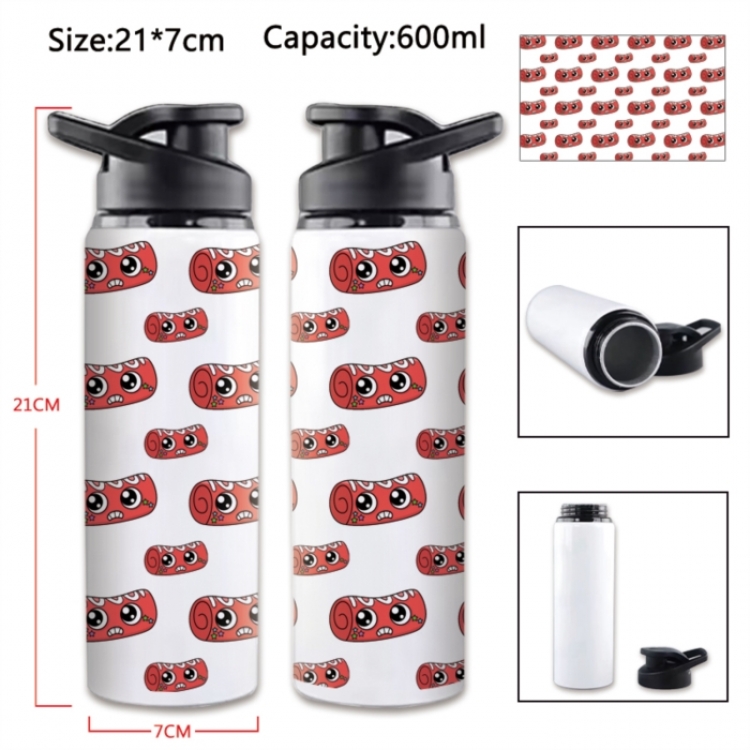 Dandy's World Anime Printed Outdoor Sports Water Bottle 600ml 21x7cm